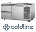 COLDLINE - MASTER - KØLEBORD MED 2 LÅGE